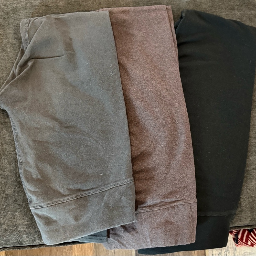Pact Women’ Leggings Set Medium- Gray, Brown, and Black